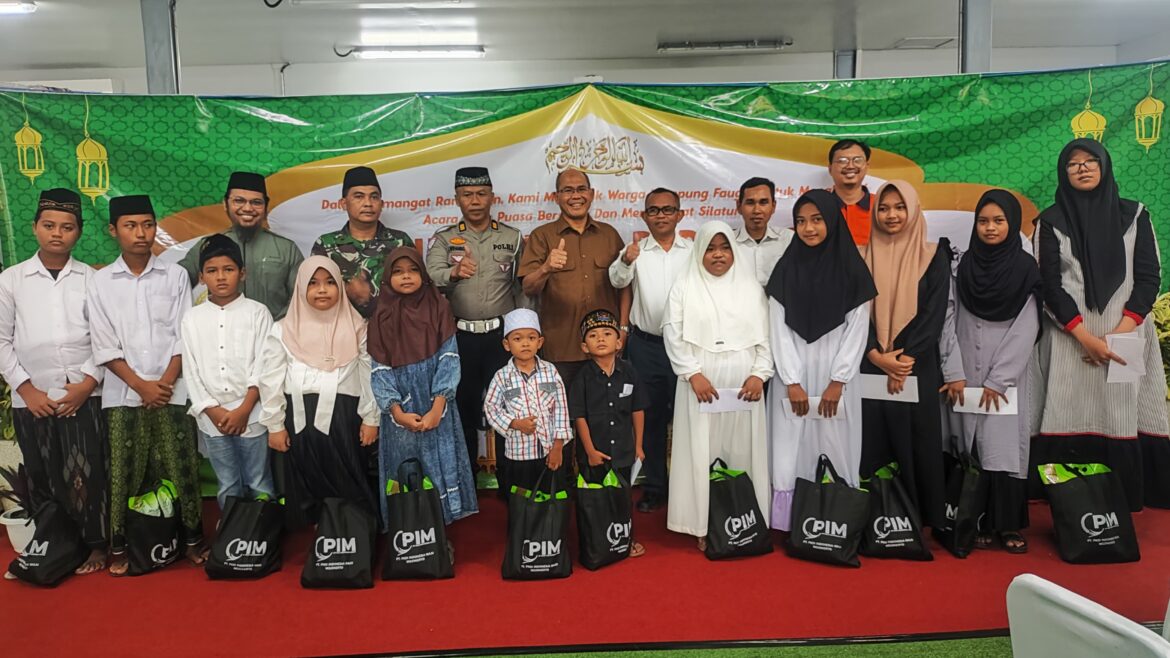 Hangatnya Ramadhan di PT. PIM Bersama TNI-Polri Berbagi Kebahagiaan dengan Anak Yatim
