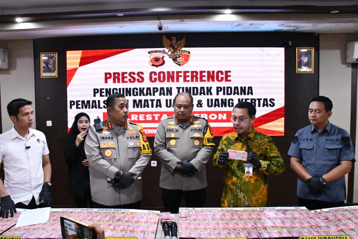 Polresta Cirebon Ungkap Kasus Peredaran Uang Palsu Jelang Lebaran, Barang Bukti Ditaksir Rp12 Miliar