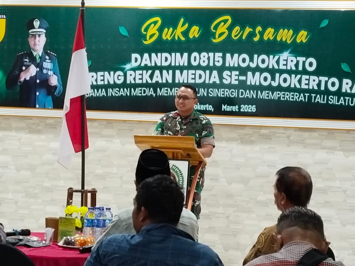 Bukber Bersama Insan Pers, Dandim 0815/Mojokerto : Media Mitra Strategis, Sinergi Harus Terus Dijaga