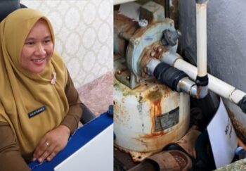 Air Sumur Bor Berwarna Kuning, Puskesmas Gantung Terpaksa Beli Air 4 Ton Perharinya