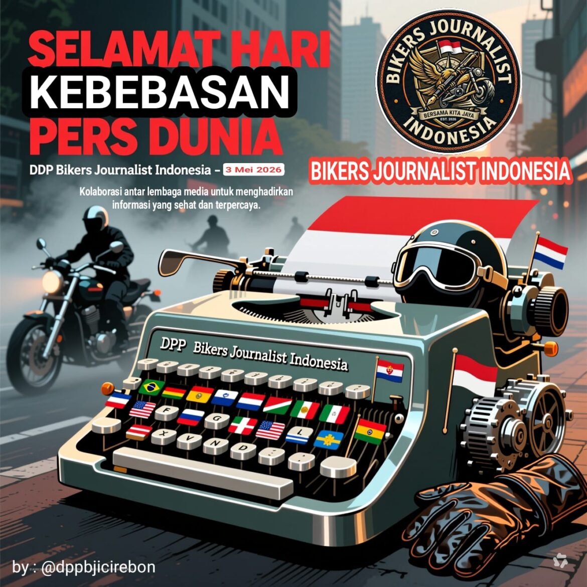 Hari Kebebasan Pers Sedunia 2026, DPP JOURNALIST BIKERS INDONESIA (BJI) “Momentum Edukasi Pers sebagai Pilar Demokrasi”