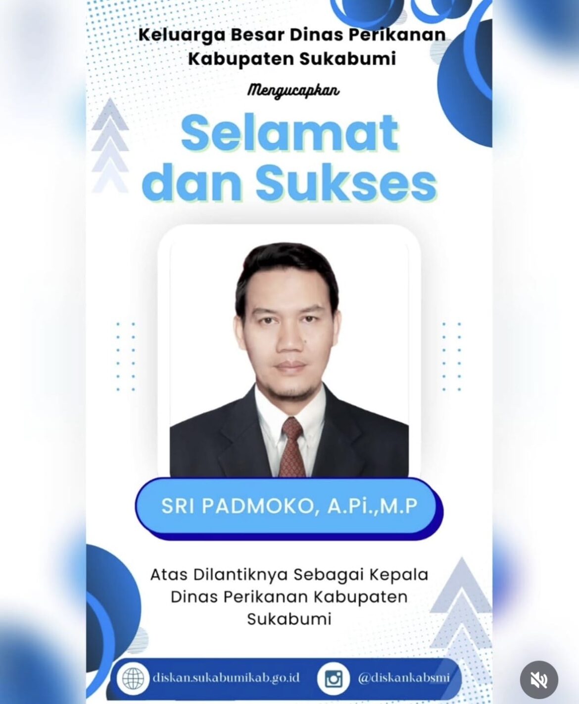 Kepala Dinas Perikanan Kab Sukabumi Sri Padmoko,A.Pi,MP Berkomitmen Untuk Membawa Dinas Perikanan Lebih Progresif