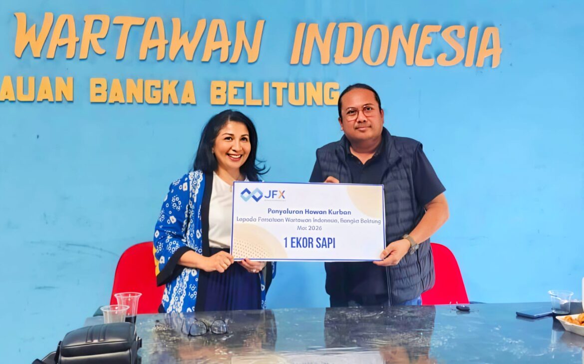 JFX Salurkan Sapi Kurban ke PWI Babel, Wujud Kepedulian dan Sinergi dengan Insan Pers