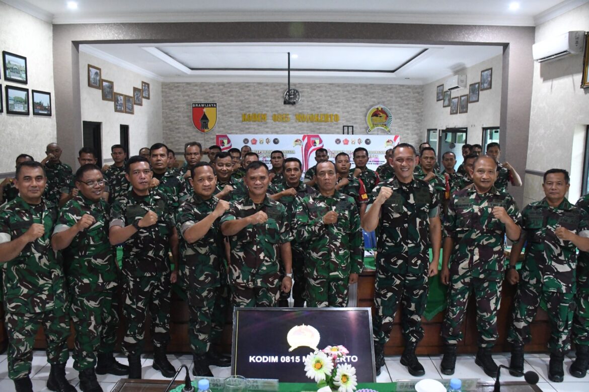 Dalwas Proggiatter TNI AD TA 2026 di Kodim 0815/Mojokerto, Pastikan Program Teritorial Tepat Sasaran dan Akuntabel