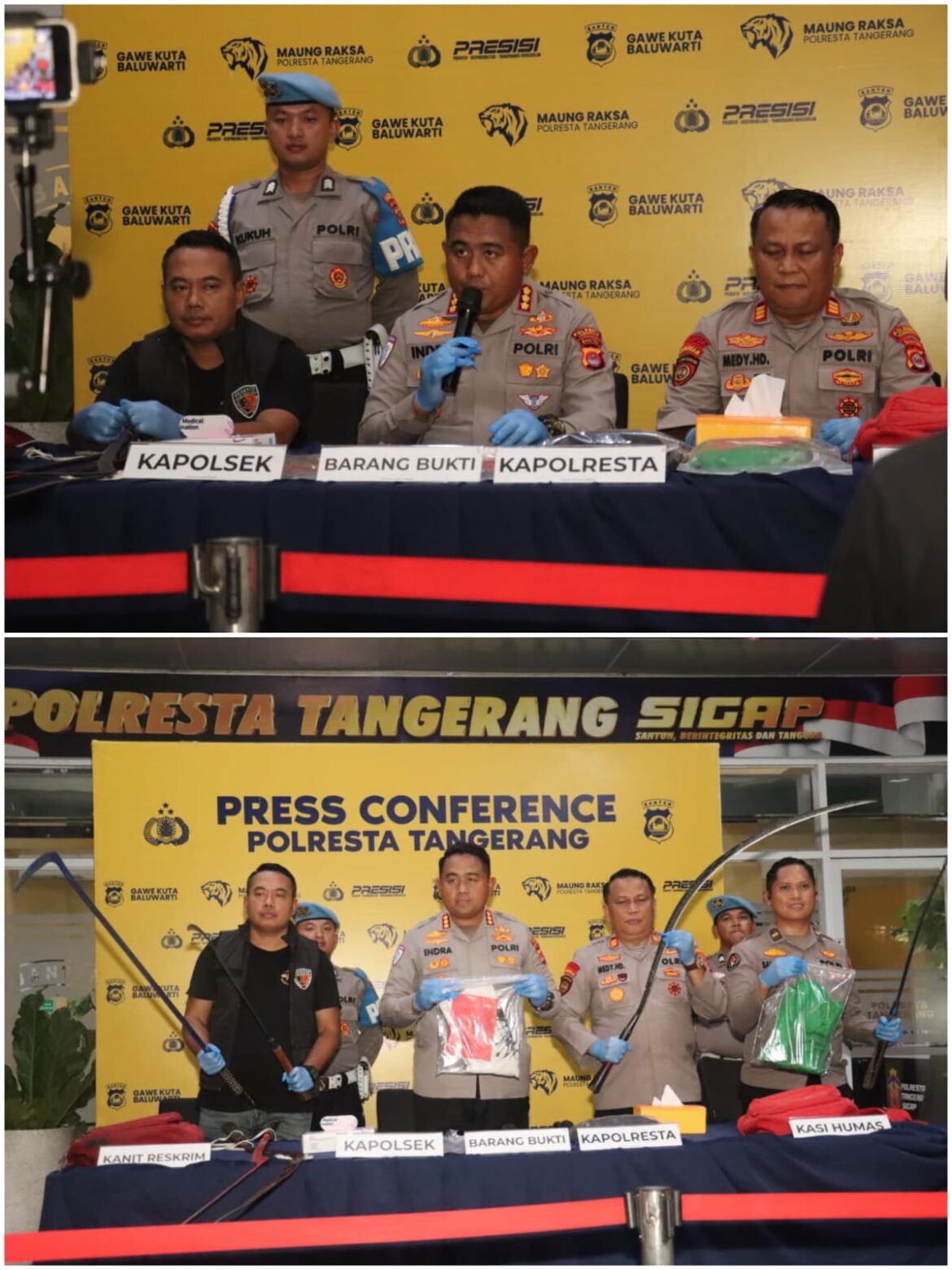 Kurang dari 24 Jam, Polresta Tangerang Ungkap Tawuran yang Tewaskan Satu Pelajar di Sindang Jaya