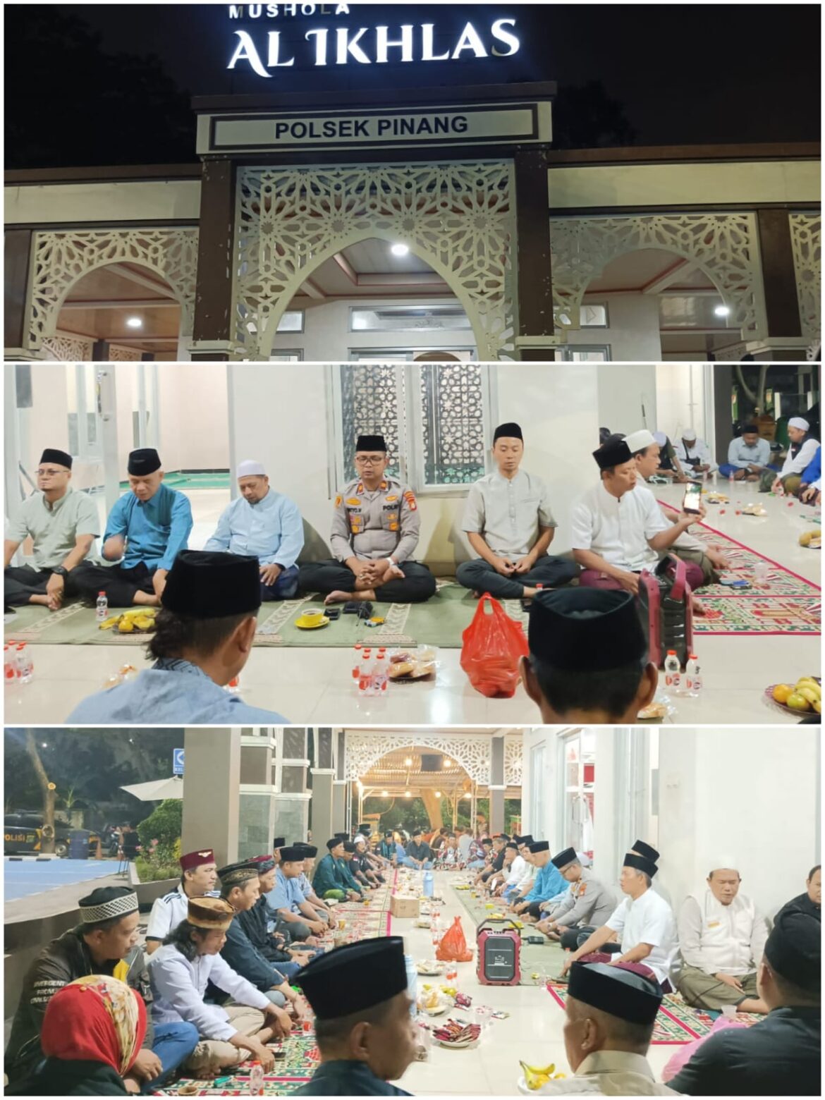 Kapolsek Pinang Rutin Gelar Pengajian Bareng Tokoh Agama & Ormas Mempererat Silaturrahmi