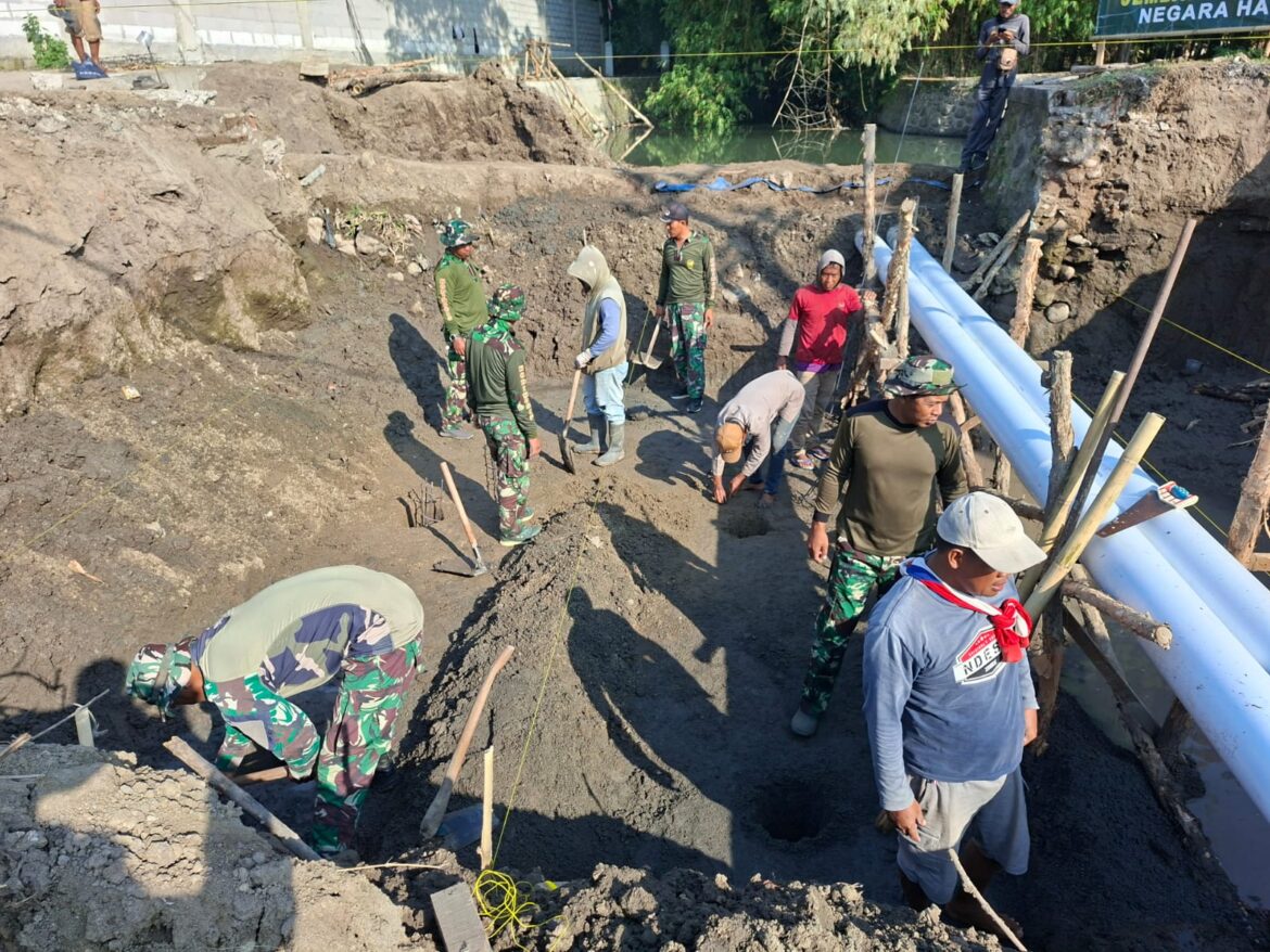 Semangat Gotong Royong Warnai Pembangunan Jembatan Perintis Garuda di Sumbertebu