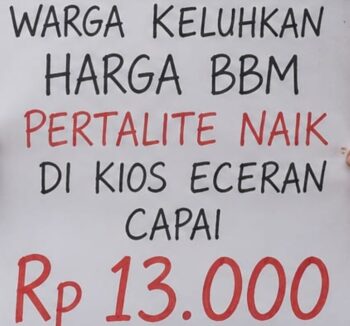 Warga Belitung Resah, Harga BBM Pertalite di Kios Eceran Tembus Rp13.000 per Liter