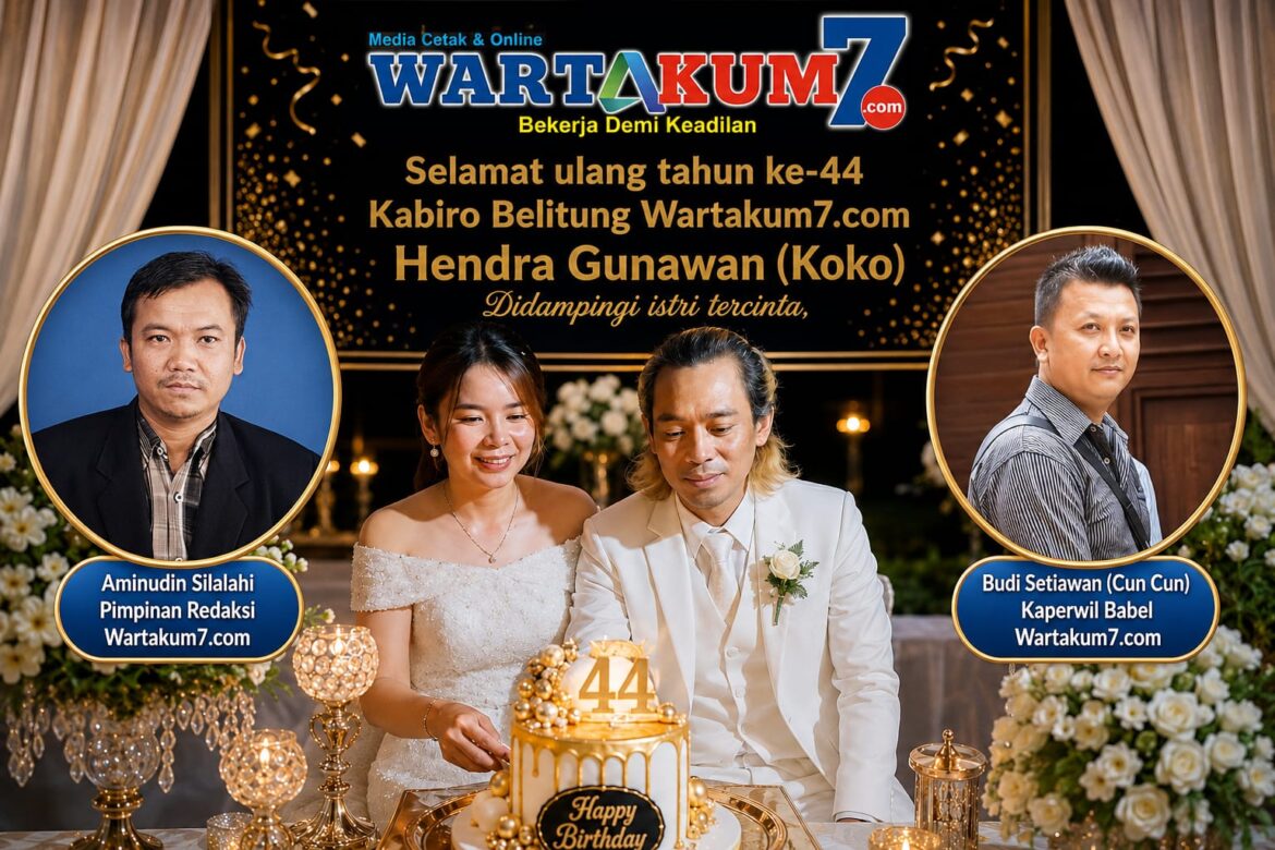 HUT ke-44 Kabiro Belitung, Pimred wartakum7.com Apresiasi Dedikasi Hendra Gunawan “Koko” Jaga Integritas Media