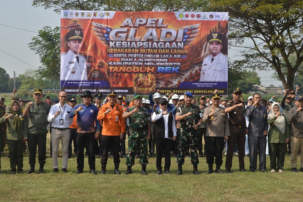 Apel Kesiapsiagaan Karhutla dan Laka Air, Kodim 0815/Mojokerto Perkuat Sinergitas