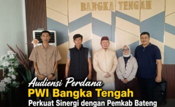 Audiensi Perdana, PWI Bangka Tengah Perkuat Sinergi dengan Pemkab Bateng
