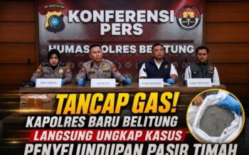 Tancap Gas! Kapolres Baru Belitung Langsung Ungkap Kasus Penyelundupan Pasir Timah