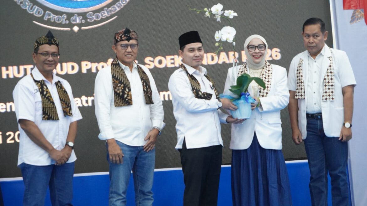 HUT ke-26 RSUD Soekandar, Gus Barra Dorong Penguatan Layanan Geriatri Berbasis Transformasi Digital