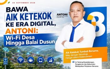 Bawa Aik Ketekok ke Era Digital, Antoni: Wi-Fi Desa Hingga Balai Dusun