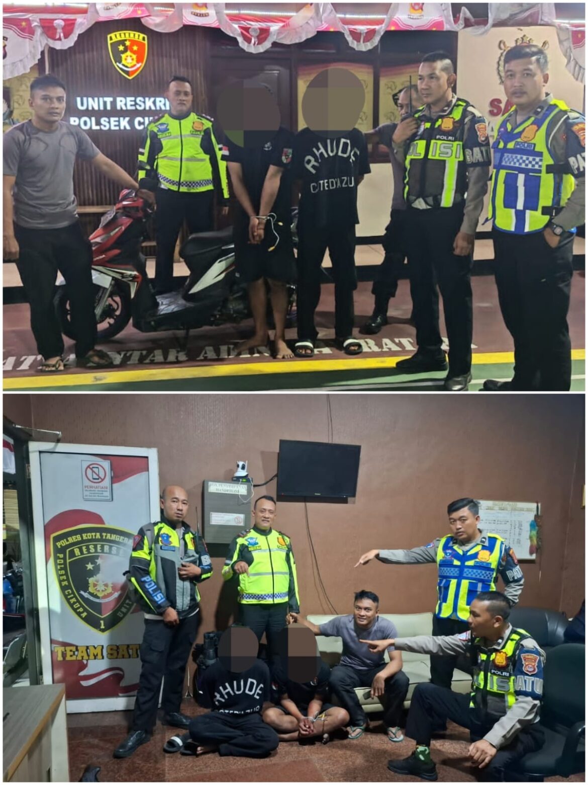 Blue Light Patrol Satlantas Polresta Tangerang Gagalkan Aksi Curanmor, Dua Pria Diamankan
