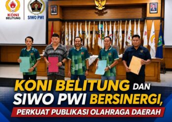 KONI Belitung dan SIWO PWI Bersinergi, Perkuat Publikasi Olahraga Daerah