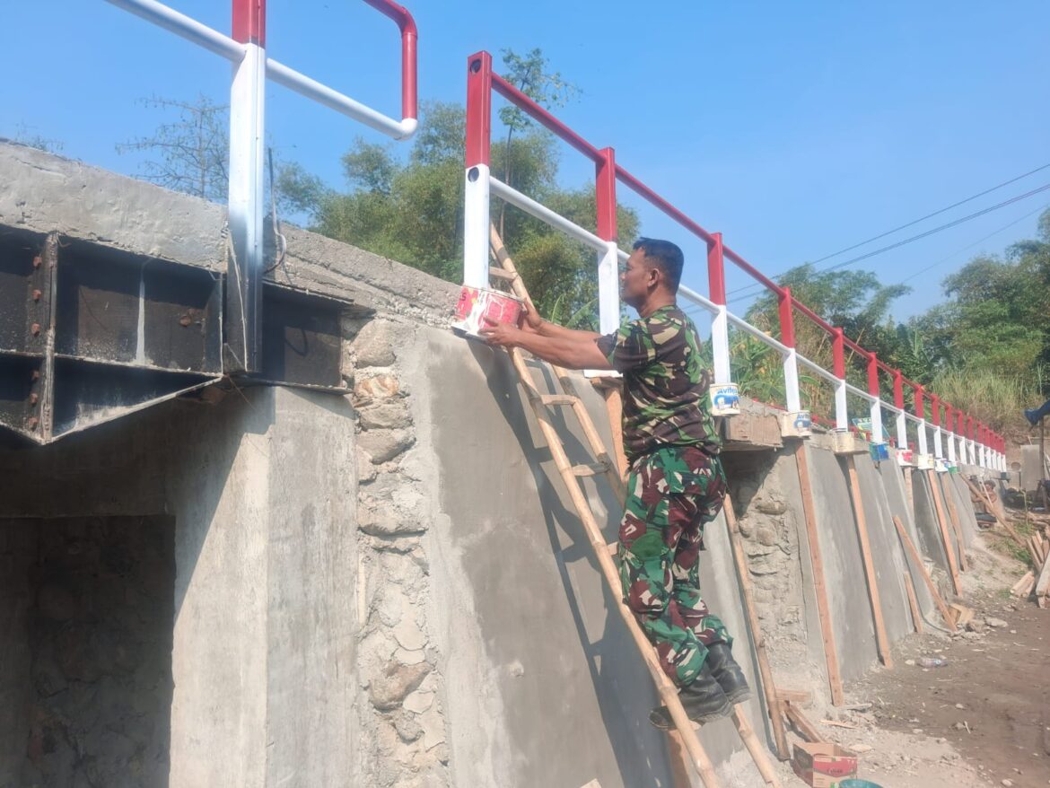 Progres Capai 92 Persen, Pembangunan Jembatan Perintis Garuda Desa Jambuwok Terus Dikebut