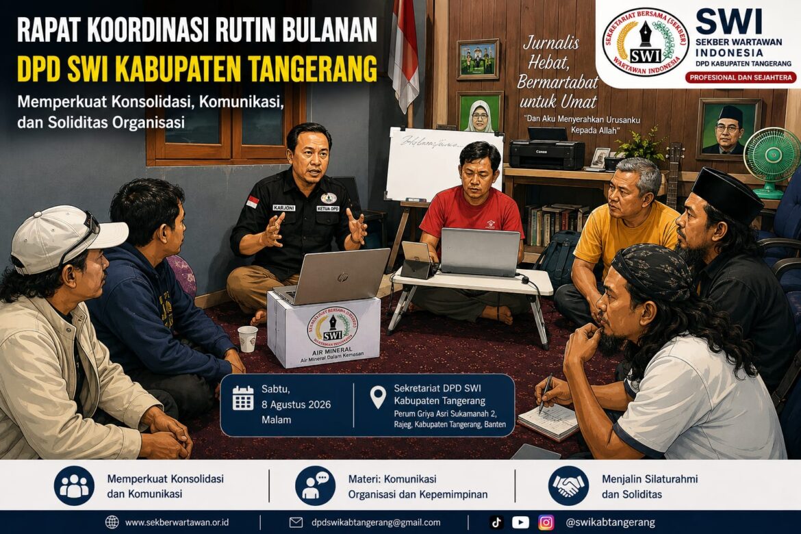 DPD SWI Kabupaten Tangerang Perkuat Konsolidasi Organisasi melalui Rapat Koordinasi Bulanan