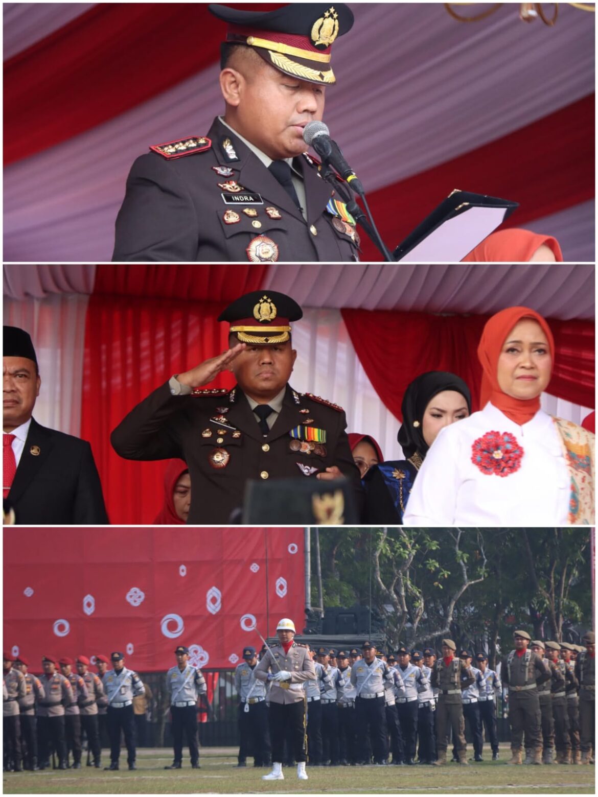 Kapolresta Tangerang Hadiri Upacara HUT RI KE- 81, Momentum Perkuat Semangat Pengabdian