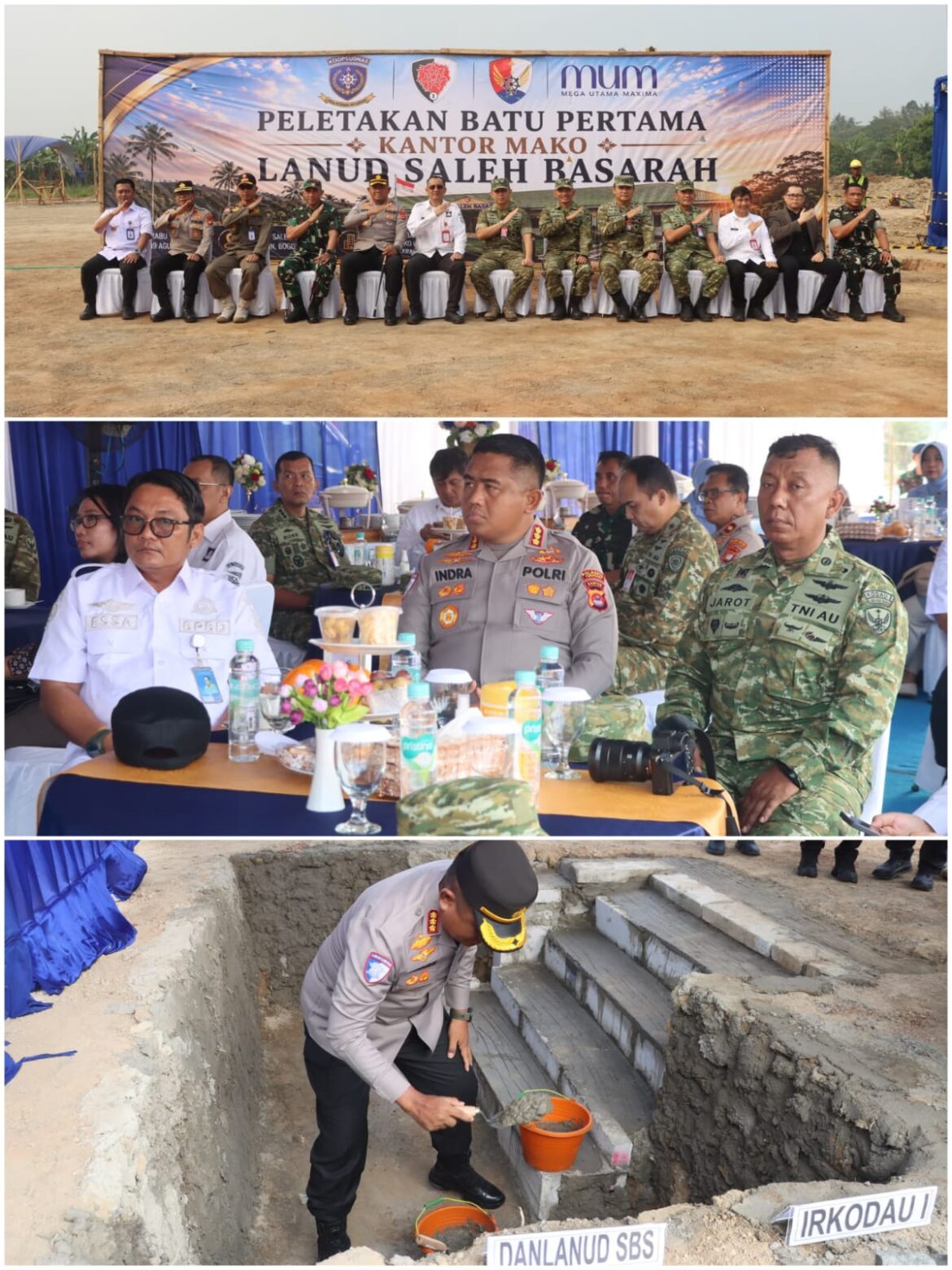 Hadiri Groundbreaking Mako Lanud Saleh Basarah, Kapolresta Tangerang Dorong Perkuat Sinergi Pertahanan dan Keamanan