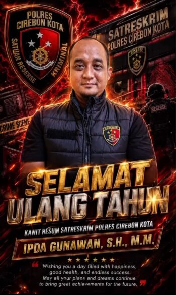 Selamat Ulang Tahun Ke_38 Tahun , IPDA Gunawan, S.H., M.M.: Semoga Semangat Pengabdian dan Kebijaksanaan Senantiasa Bertumbuh