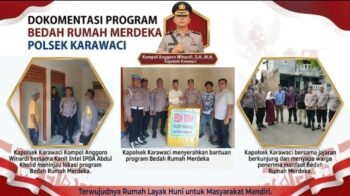 Polsek Karawaci Gelar Program Bedah Rumah Merdeka, Rumah Layak Huni