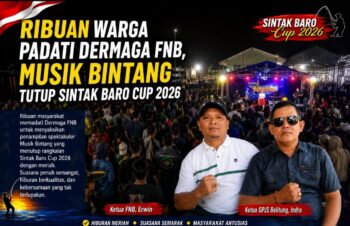 Ribuan Warga Padati Dermaga FNB, Musik Bintang Tutup Sintak Baro Cup 2026
