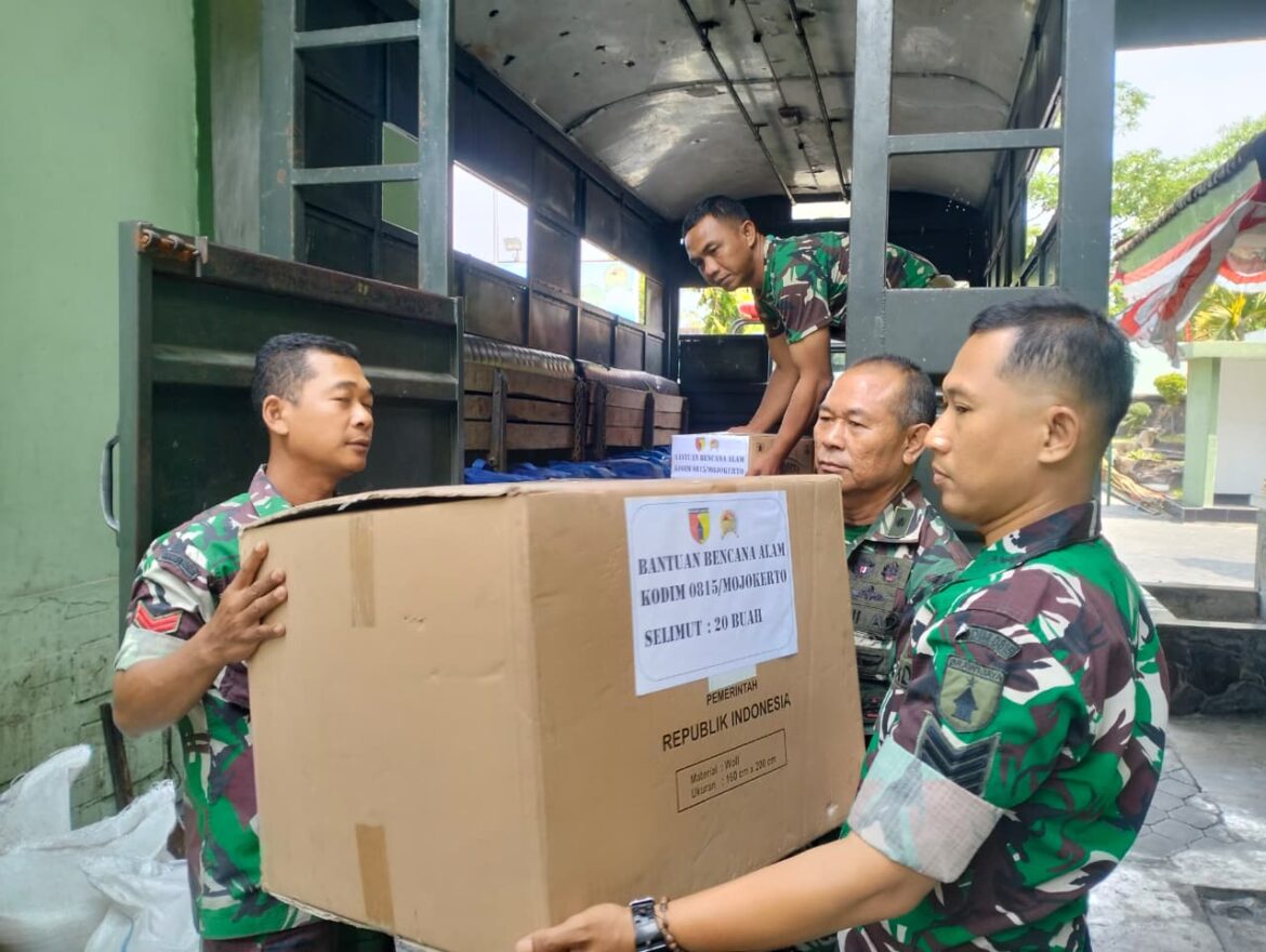 Dari Mojokerto untuk NTT, Kodim 0815 Bersama Pemkab dan Pemkot Kirim Bantuan Kemanusiaan