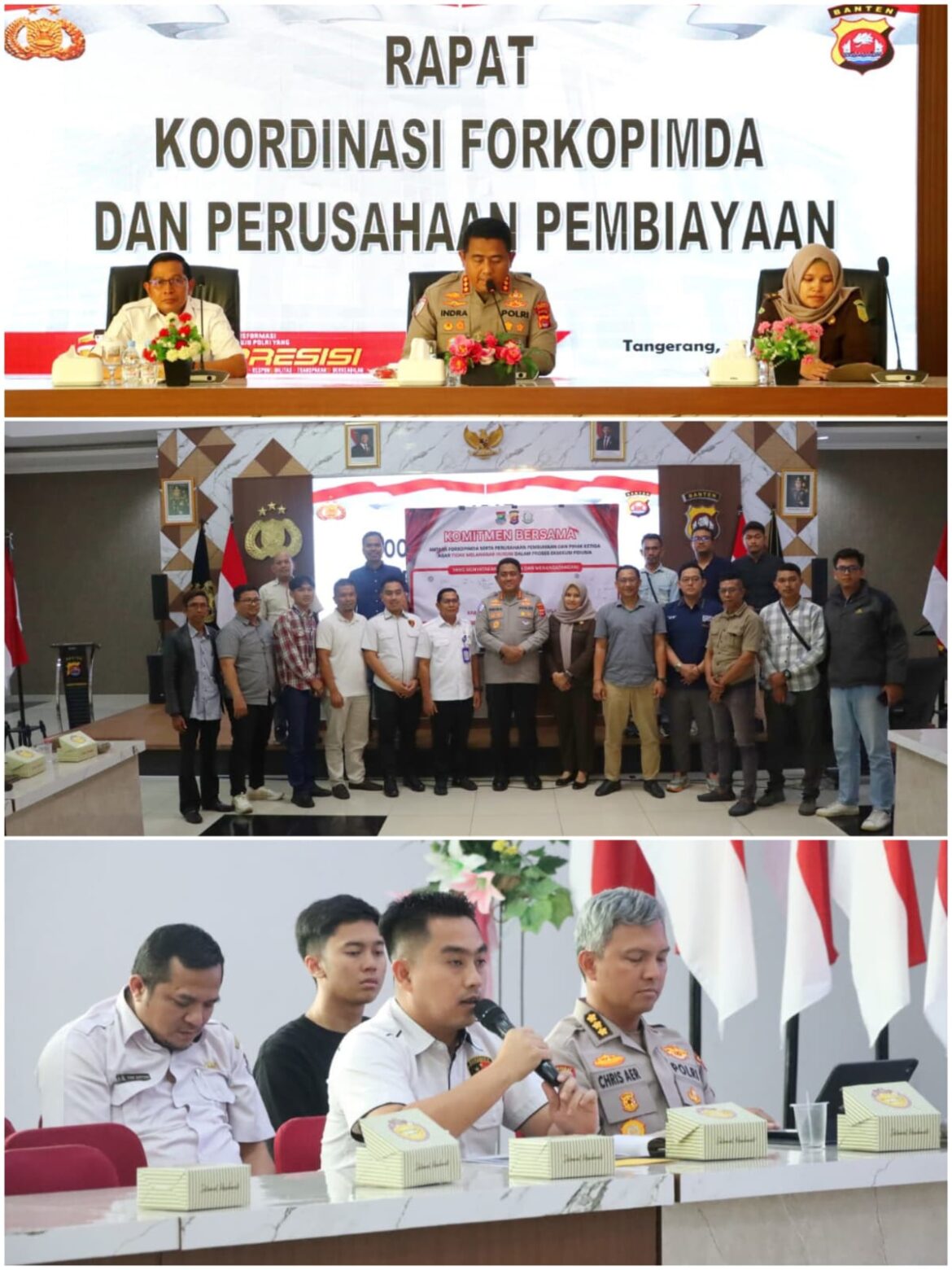 Kapolresta Tangerang Kumpulkan Puluhan Leasing, Tegaskan Larangan Tarik Kendaraan di Jalan
