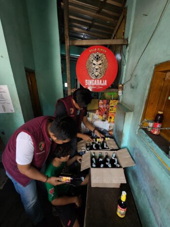 Polresta Cirebon Sita 647 Botol Ilegal 
