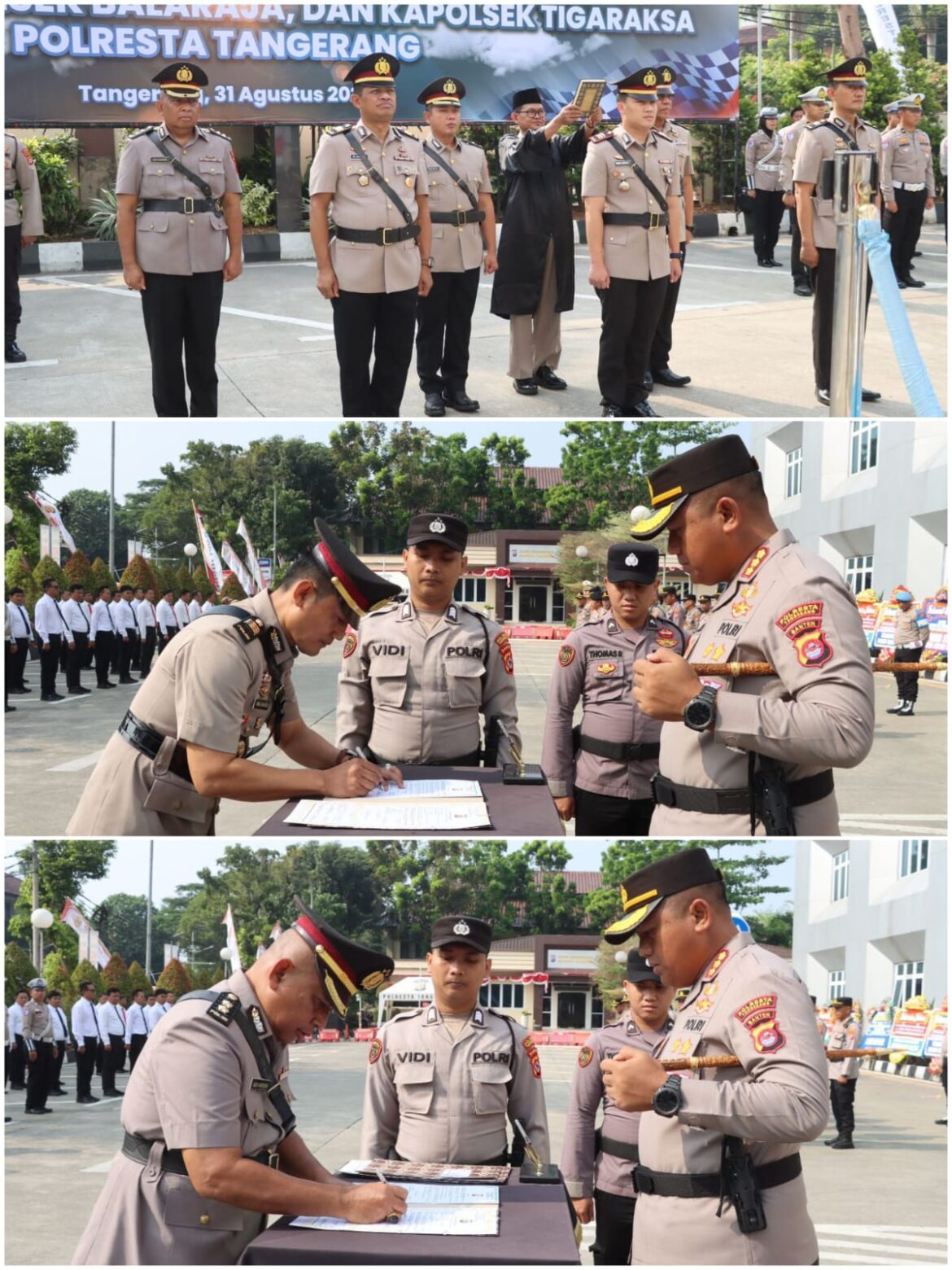 Kapolresta Tangerang Pimpin Sertijab Kabag SDM hingga Kapolsek Balaraja-Tigaraksa