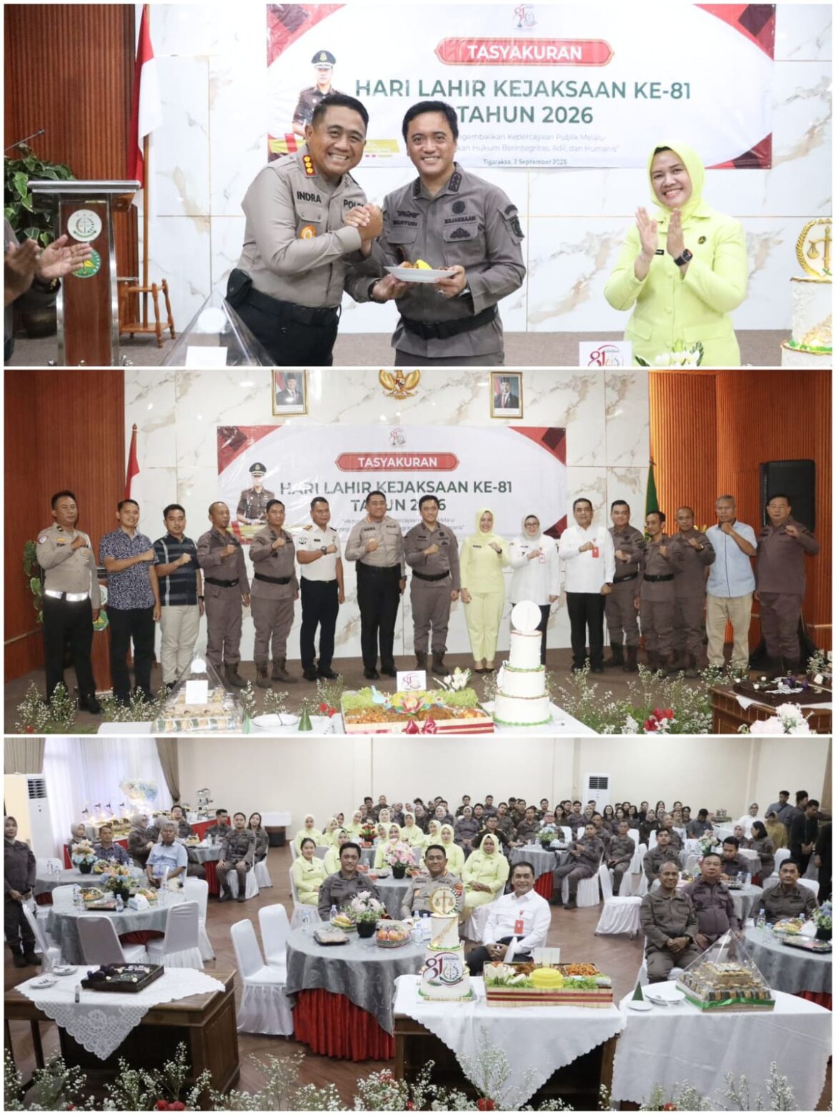 Kapolresta Tangerang Hadiri Tasyakuran Hari Kejaksaan, Dorong Perkuat Sinergi Penegakan Hukum Profesional dan Humanis