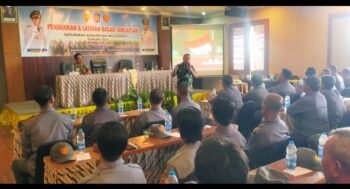 Diklat Satlinmas Kabupaten Mojokerto, Pabungdim 0815 Sampaikan Peran Linmas Jaga Keutuhan NKRI
