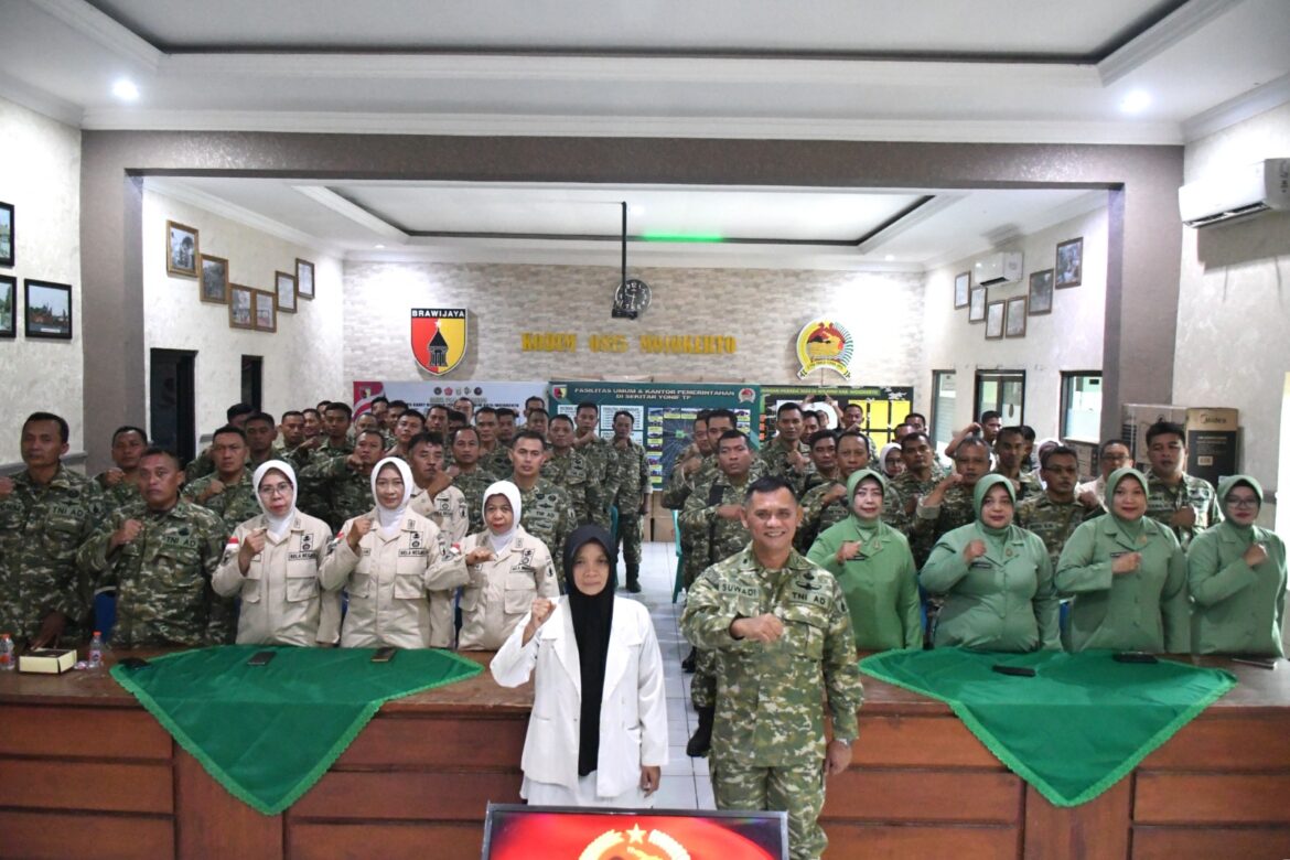 Kodim 0815/Mojokerto Perkuat Benteng Personel dan Keluarga Lewat P4GN