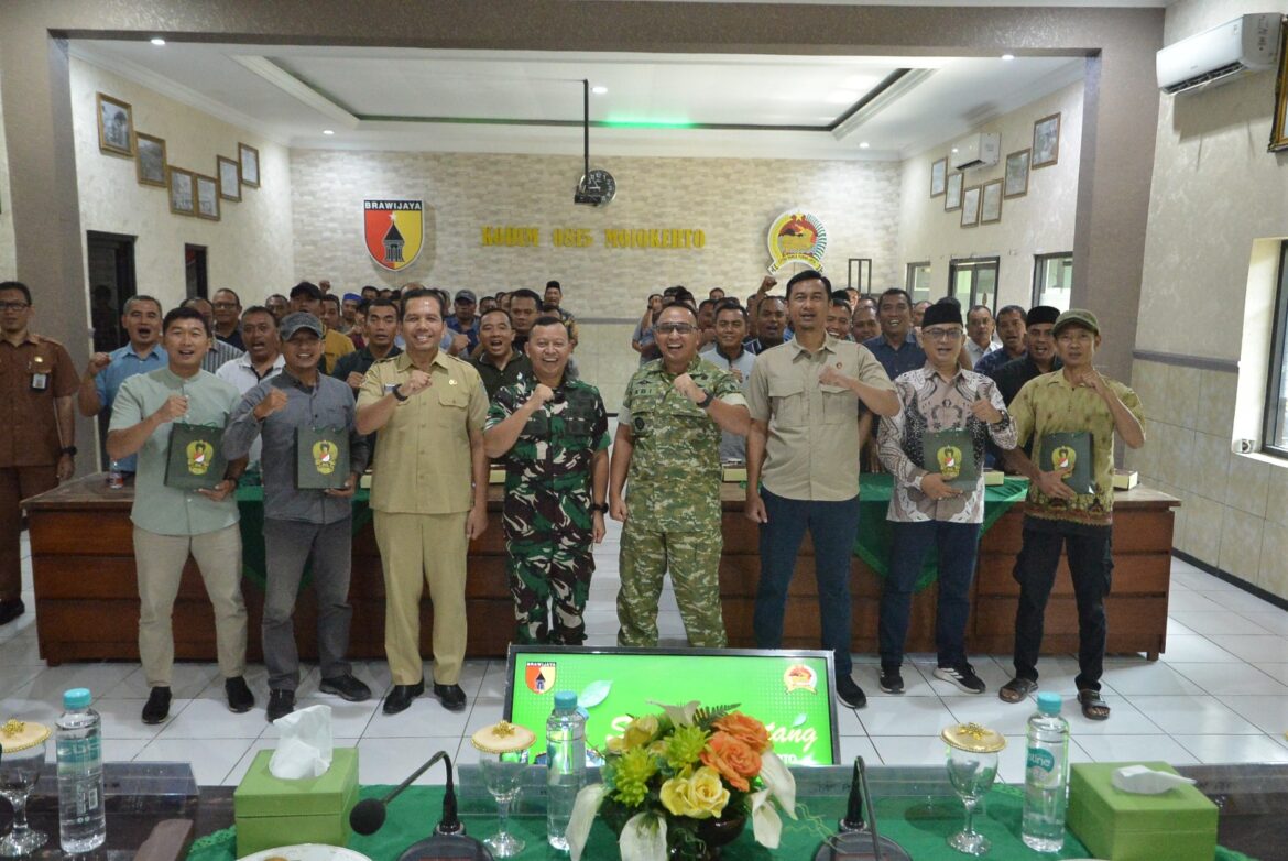 Binkom Sintelad di Kodim 0815/ Mojokerto, Sinergi Lintas Elemen Diperkuat untuk Cegah Konflik Sosial