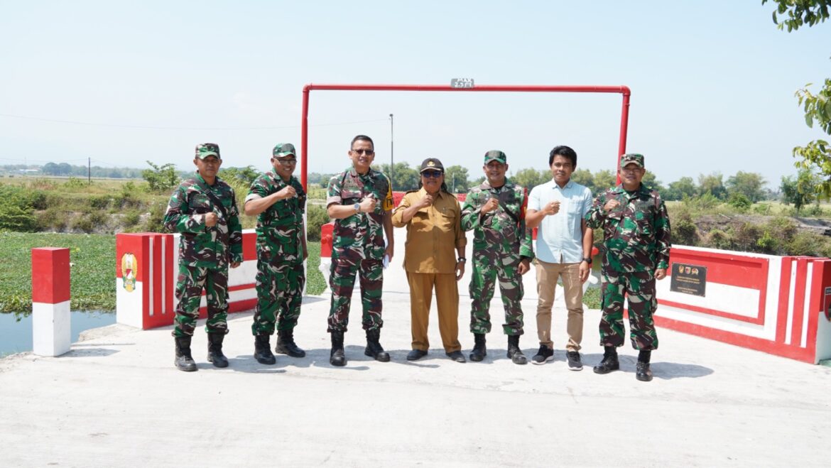 Tim Dalwas Itjenad Tinjau Sejumlah Jembatan Merah Putih di Wilayah Kodim 0815/Mojokerto