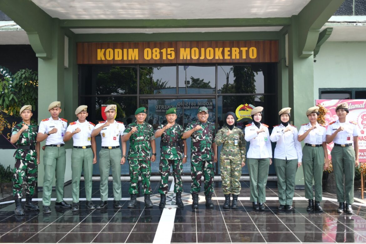 Kadet Unhan RI Sambangi Makodim 0815/Mojokerto, Perluas Wawasan Tugas Teritorial TNI AD