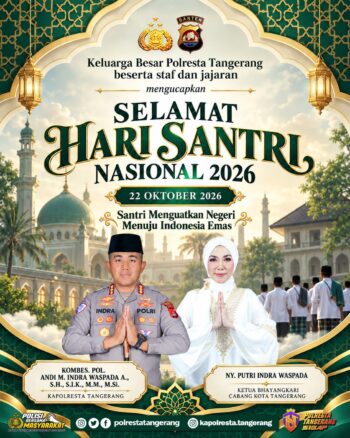 Hari Santri Nasional 2026, Kapolresta Tangerang Ajak Santri Jaga Persatuan dan Kamtibmas