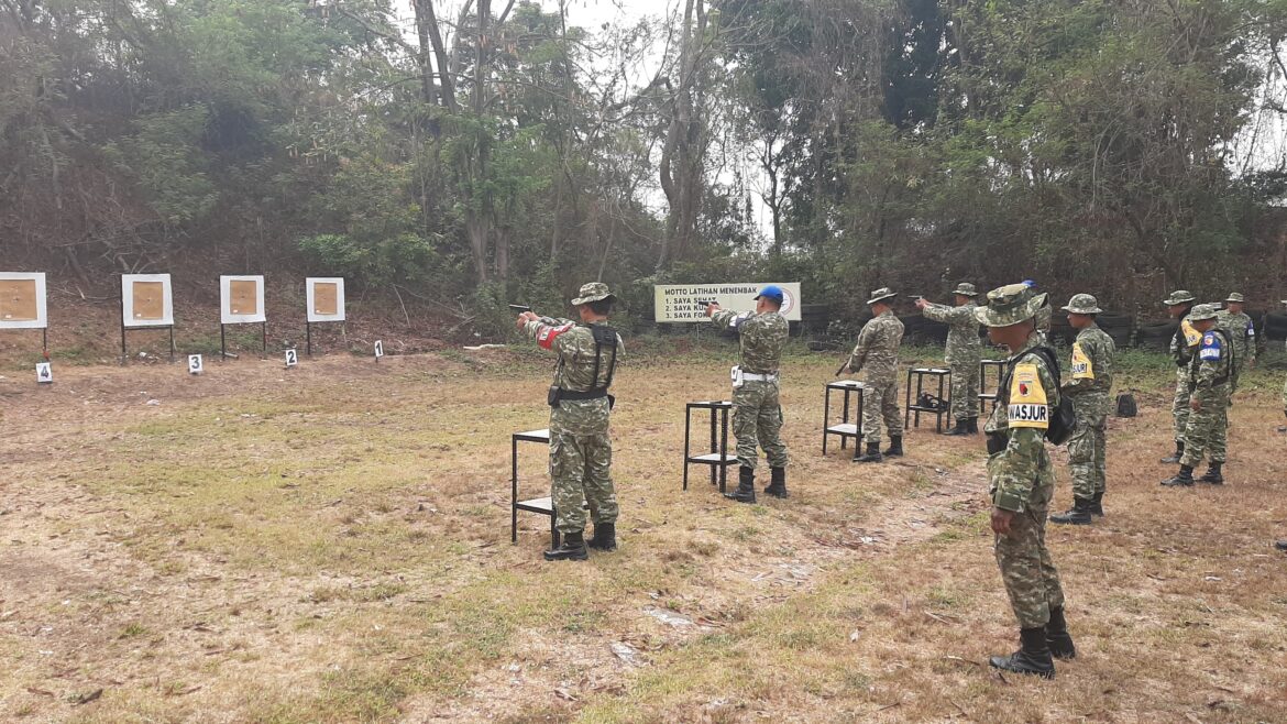Tingkatkan Profesionalisme Prajurit, Kodim 0815/Mojokerto Gelar Latihan Menembak Pistol Semester II TA 2026