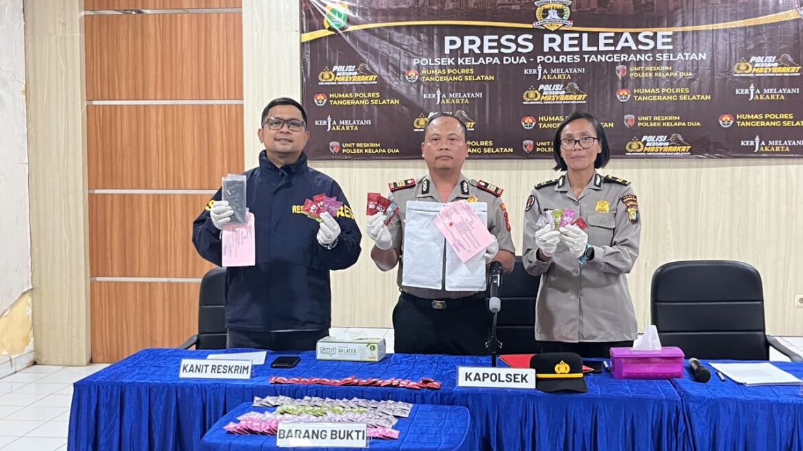 Polsek Kelapa Dua Berhasil Mengungkap Kasus Narkotika Jenis Etomidate